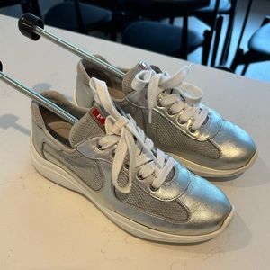 PRADA silver sneaker